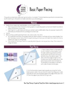 Basic Paper Piecing: 5-page PDF guide