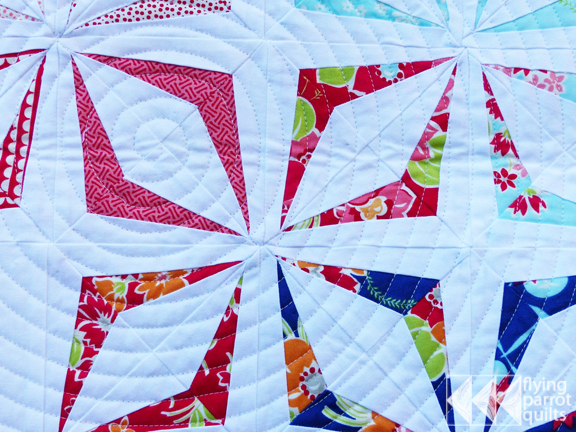 detail of mini swap quilt | Flying Parrot Quilts