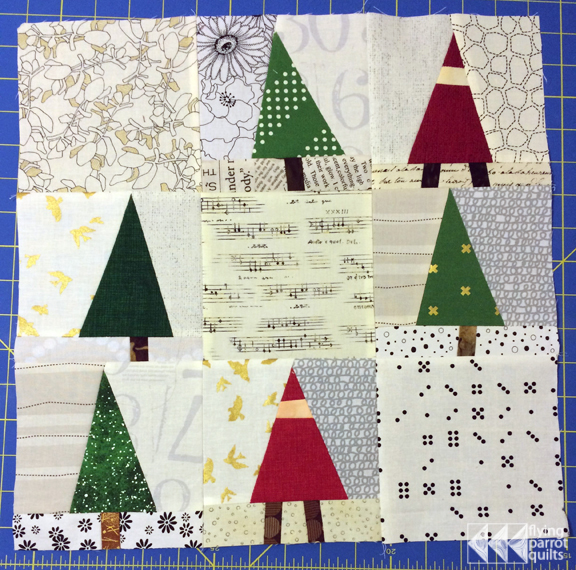 Trees and Gnomes quilt block tutorial | Flying Parrot Quilts