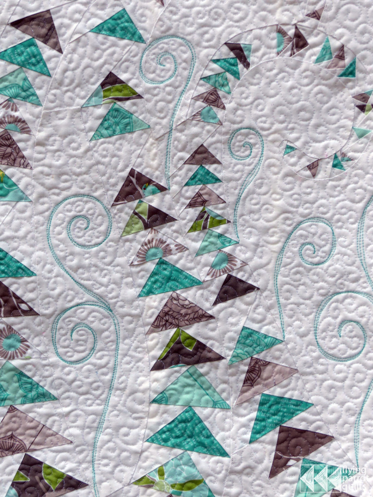 Geese in the Ferns detail | Flying Parrot Quilts