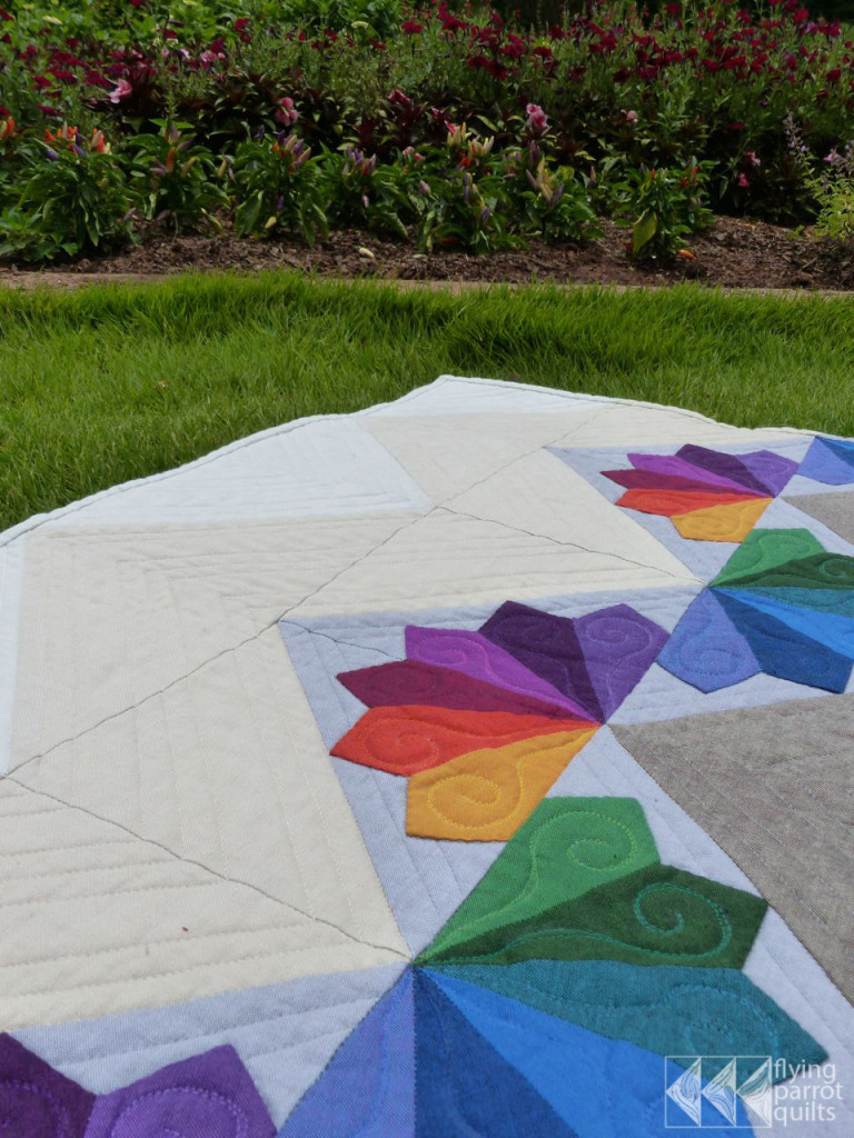 Mountain Rainbows detail | Flying Parrot Quilts
