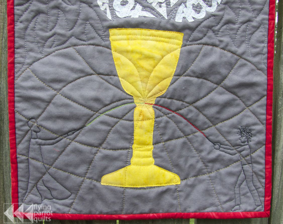 Harry Potter quilt detail | Flying Parrot Quilts