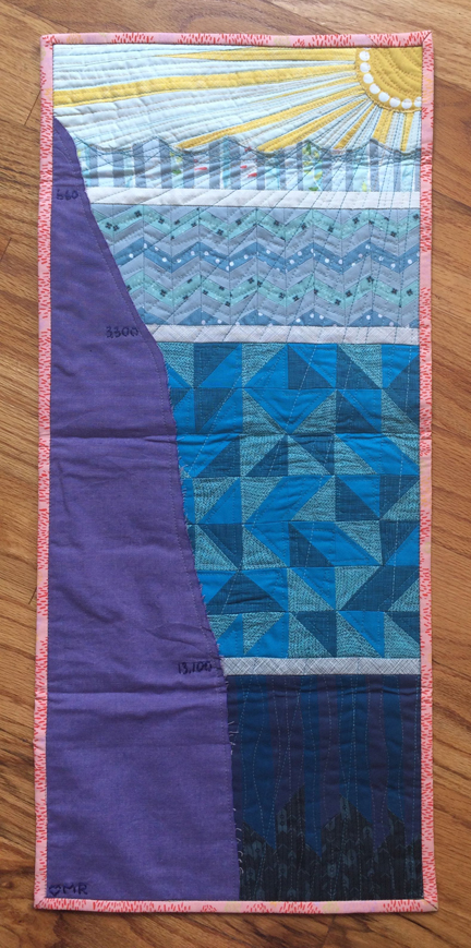 Ocean Profile quilt by Meredith Russian