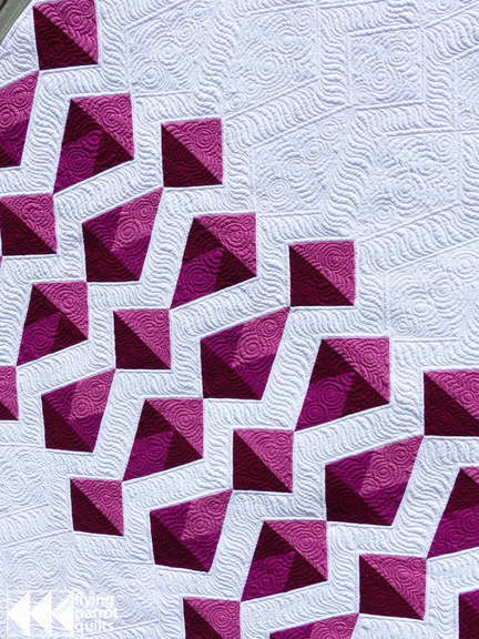 Red Diamonds quilt detail | | Flying Parrot Quilts