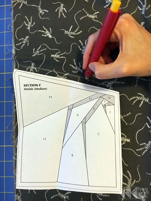 Fabric Cutting for Paper Piecing | Flying Parrot Quilts