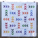 Primarily Geese/Mod Arrows quilt by Sylvia Schaefer | Flying Parrot Quilts | www.flyingparrotquilts.com