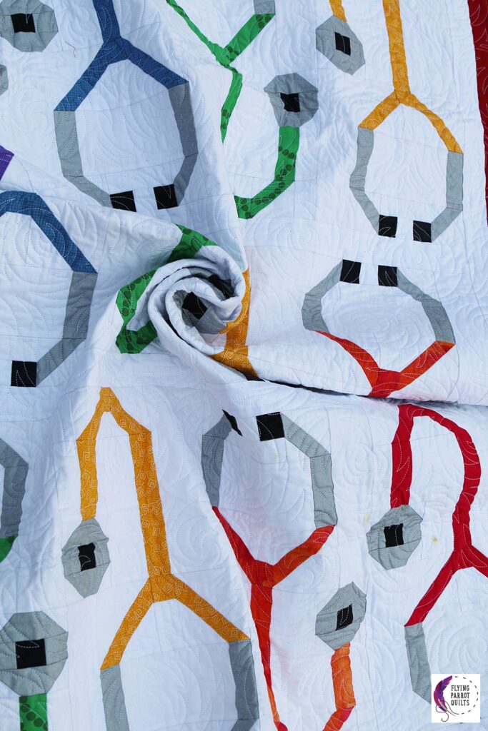 Stupendous Stethoscopes quilt pattern by Sylvia Schaefer/Flying Parrot Quilts | www.flyingparrotquilts.com