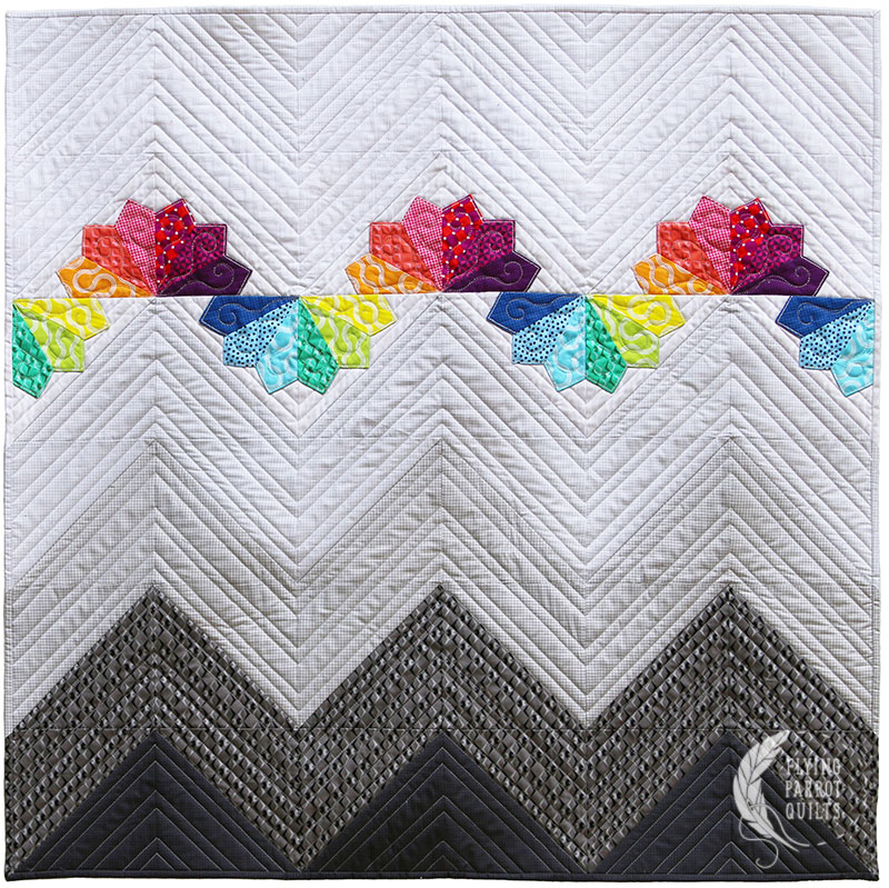 Mountain Rainbows by Sylvia Schaefer/Flying Parrot Quilts | www.flyingparrotquilts.com