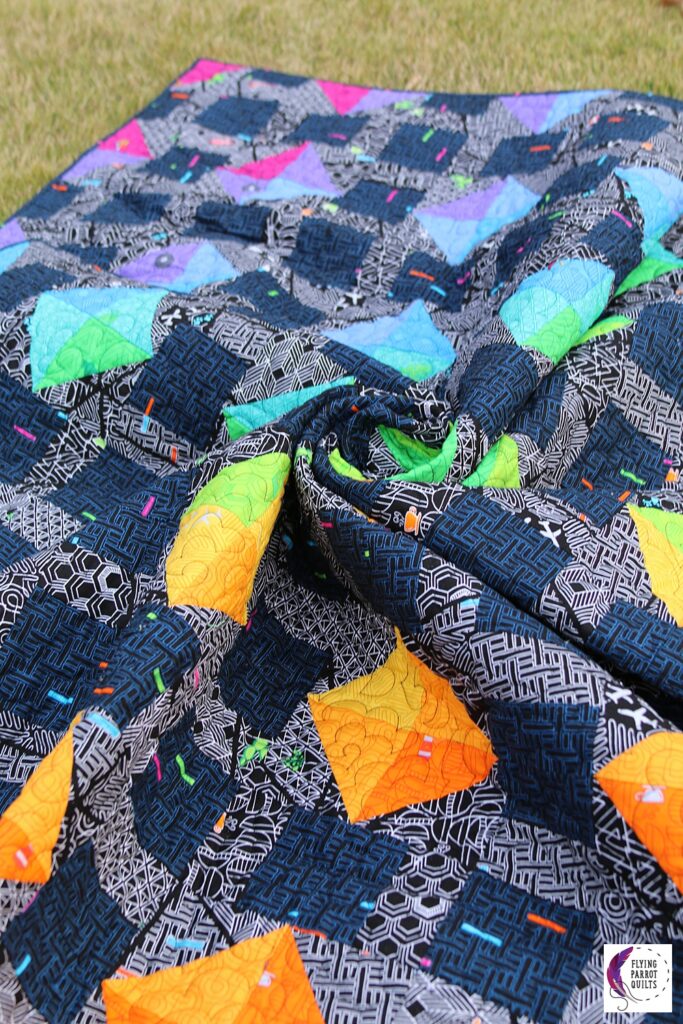 Petrichor quilt pattern by Sylvia Schaefer/Flying Parrot Quilts | www.flyingparrotquilts.com