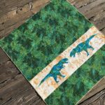 Geo Rex baby quilt by Sylvia Schaefer/Flying Parrot Quilts | www.flyingparrotquilts.com