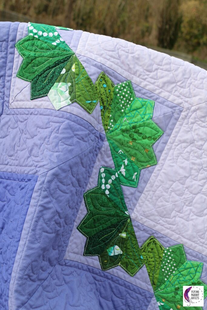 Mountain Rainbows (purple version) by Sylvia Schaefer/Flying Parrot Quilts | www.flyingparrotquilts.com