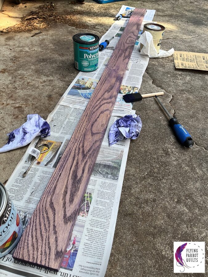 staining in progress